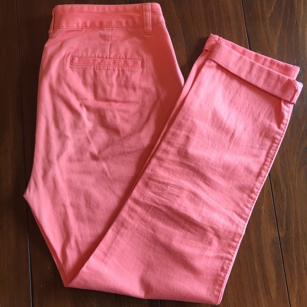 Coral Skinny Ankle Pant size 4